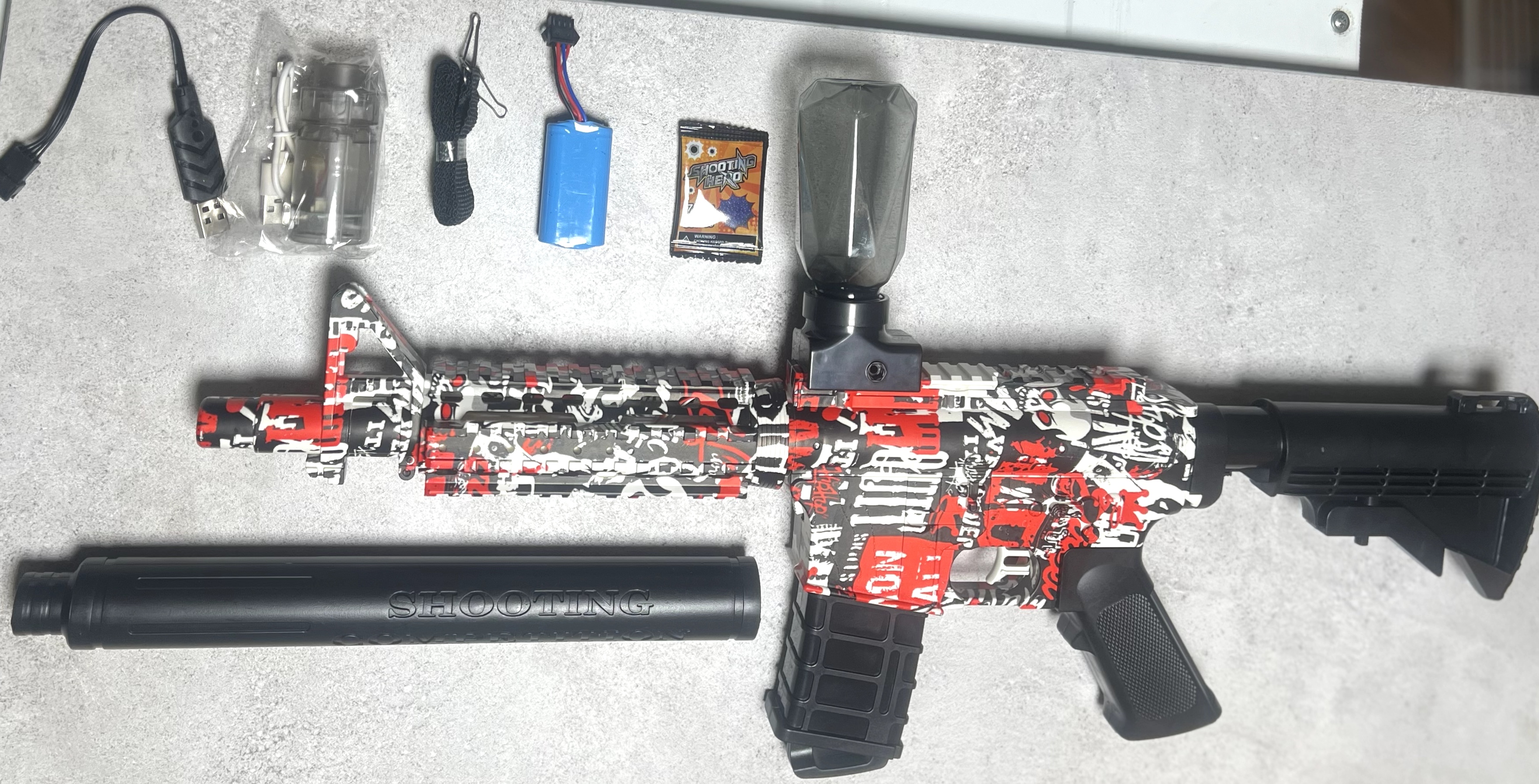 تفنگ شارژی تیر ژله ای M4A1